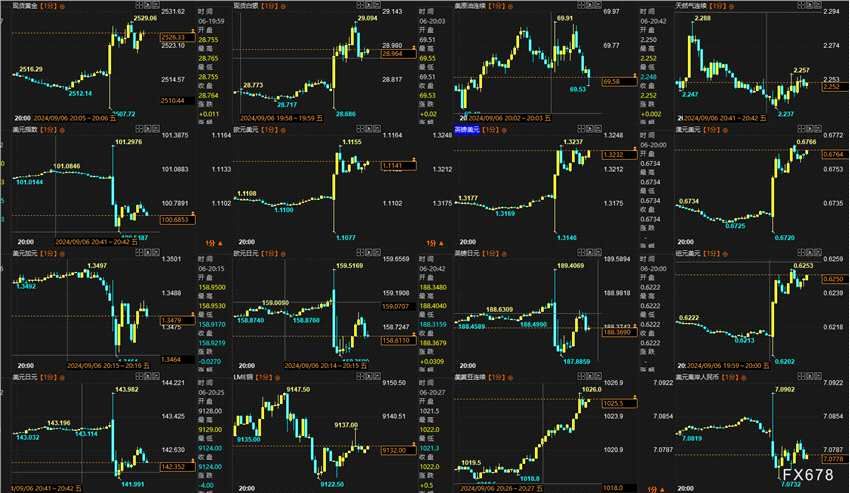 一张图：非农后美国就业42个指标	，利多黄金的仅17个(2024年10月30日)